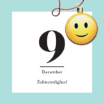 9. DECEMBER – taknemlighed